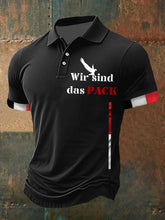 Herren Wir sind das Pack Bedrucktes Kurzarm-Polos hirt zartstils